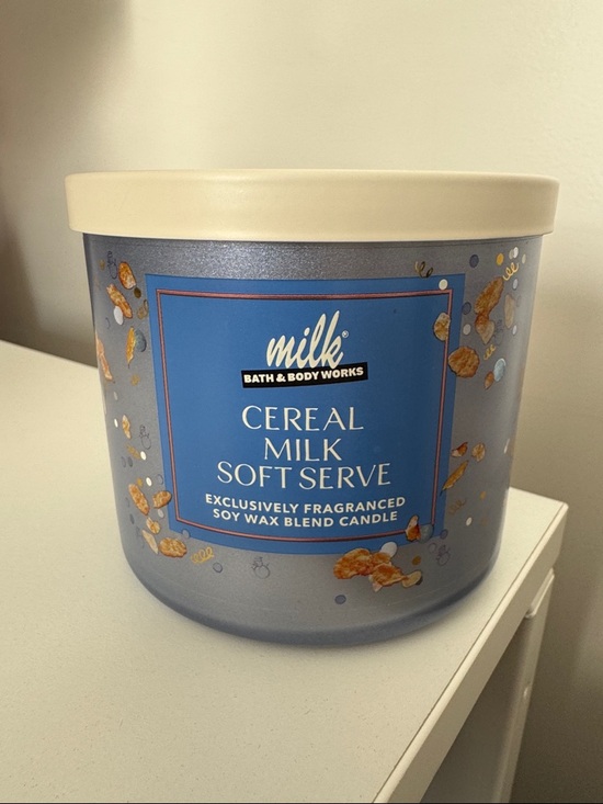 Bath & Body Works Other - Bath & Body Works x Milk Cereal Milk Soft Serve Soy Wax Candle - 3 Wick
